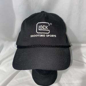 Vintage Glock‎ Shooting Sports Snapback Hat Black Rope Hat Rifle Gun